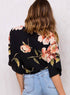 Blouse Style V-Neck Tie Bow Top
